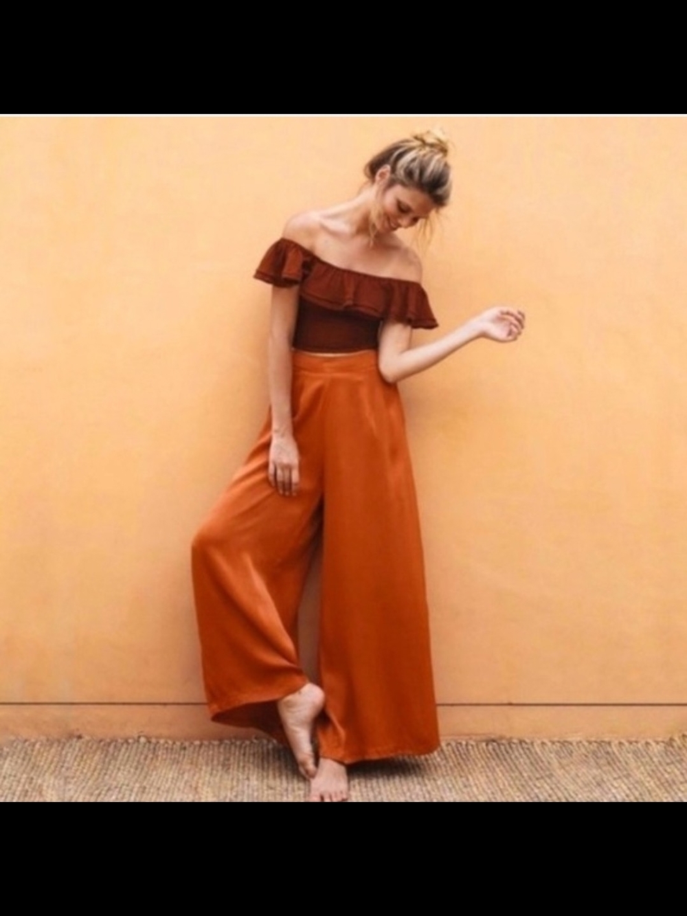 Maeve Anthropologie Shiloh Wide-leg Palazzo Pants Raw Cut Hems